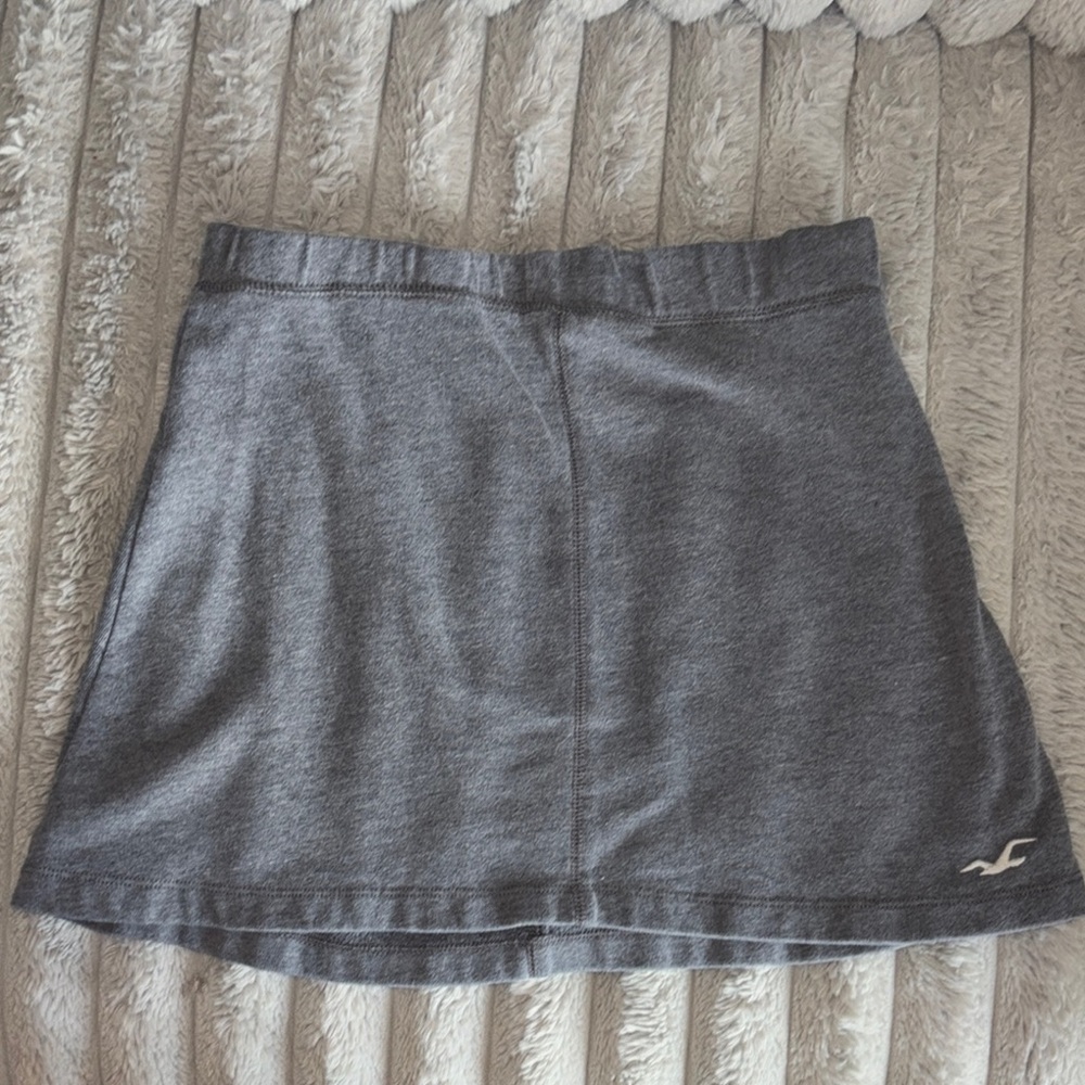 Vintage Hollister Charcoal Knit Mini Skirt Size M